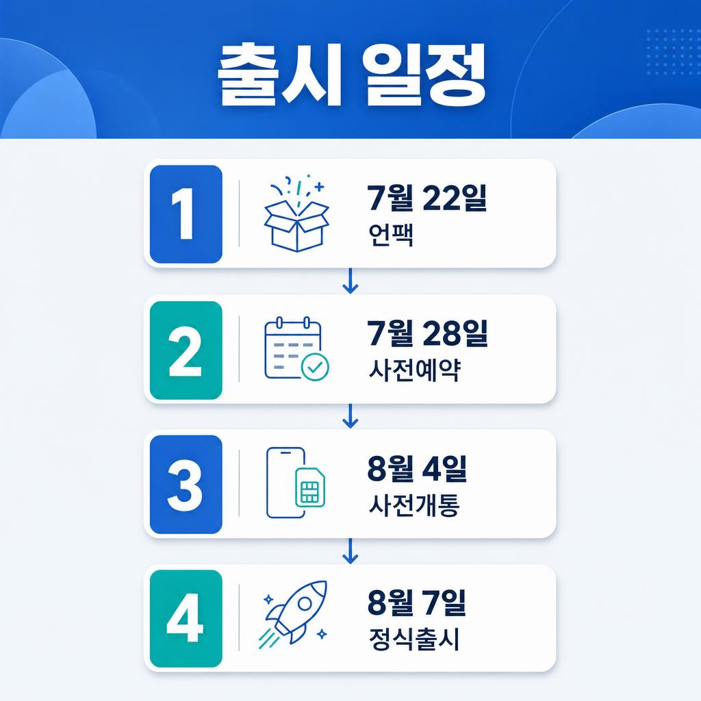 출시일정